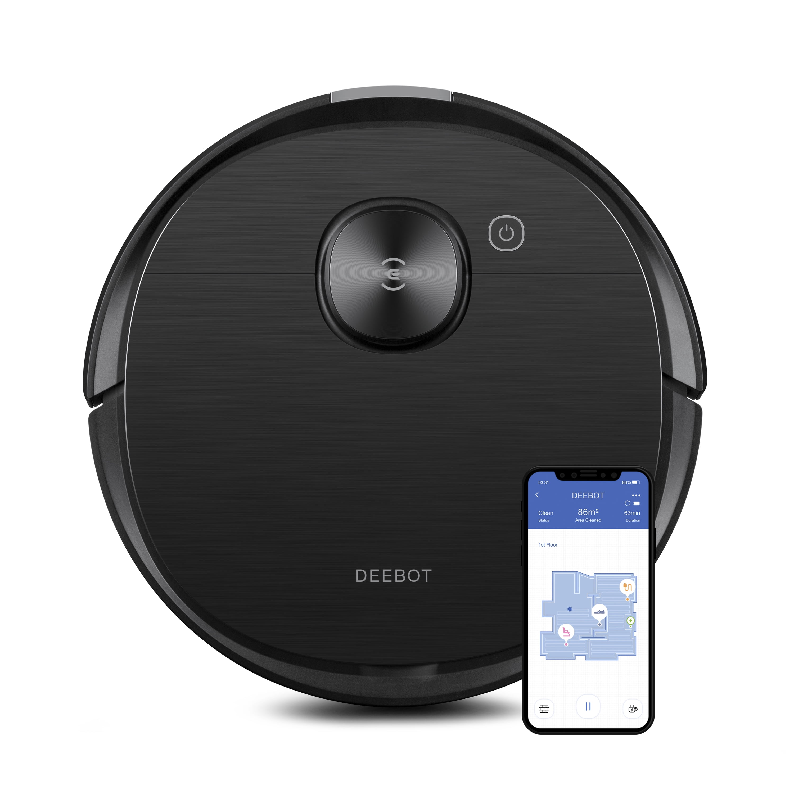 ECOVACS DEEBOT OZMO T8 Vacuuming & Mopping Robot with 3D Object