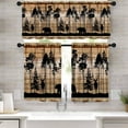thumbnail image 2 of Rustic Deer Valance Curtains for Kitchen,Farmhouse Hunting Elk Country Camouflage Forest Woodland Wildlife Bear Elk Cabin Lodge Window Treatments for Bedroom Living Room 1 Piece,54x18 Inch, 2 of 4