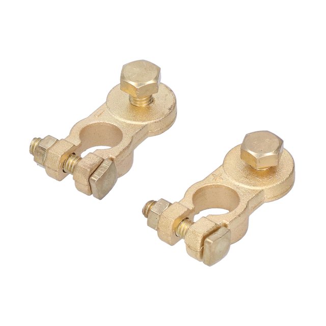 2 Pack Heavy Duty Battery Terminal Clamps for Car, Boat, Van, Caravan, Truck