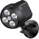 thumbnail image 1 of [Paquete de 2] Luz de seguridad alimentada por batería, foco con sensor de movimiento Pir, luz de pared exterior resistente a la intemperie para pasarelas Gardon, 600 lúmenes, 8w (negro). Afortunado Sencillez, 1 of 5