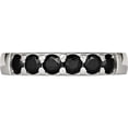 thumbnail image 4 of Stainless Steel Polished Black Cz 4mm Band (Size 5) Made In China sr523-5, 4 of 5
