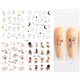 thumbnail image 1 of 4 piezas de pegatinas de uñas de agua de diseño de invierno Set árbol de Navidad arte de uñas calcomanía negro hojas de verano DIY manicura Slider NFSTZ1066-1113 Tan Jianjun  unisex, 1 of 2