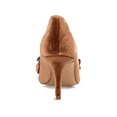 thumbnail image 4 of Journee Womens Crystol Slip On Low Stiletto Pointed Toe Evening Pumps, Widths Available, 4 of 9