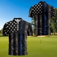 thumbnail image 5 of Uorisanigo US Flag Couple Matching Outfit Mens Golf Shirts Size S Quick Dry Short Sleeve Shirts for Work Athletic and Womens Zipper Shirt 1/4 Zip Up Sleeveless Racerback Workout Tops, 5 of 8
