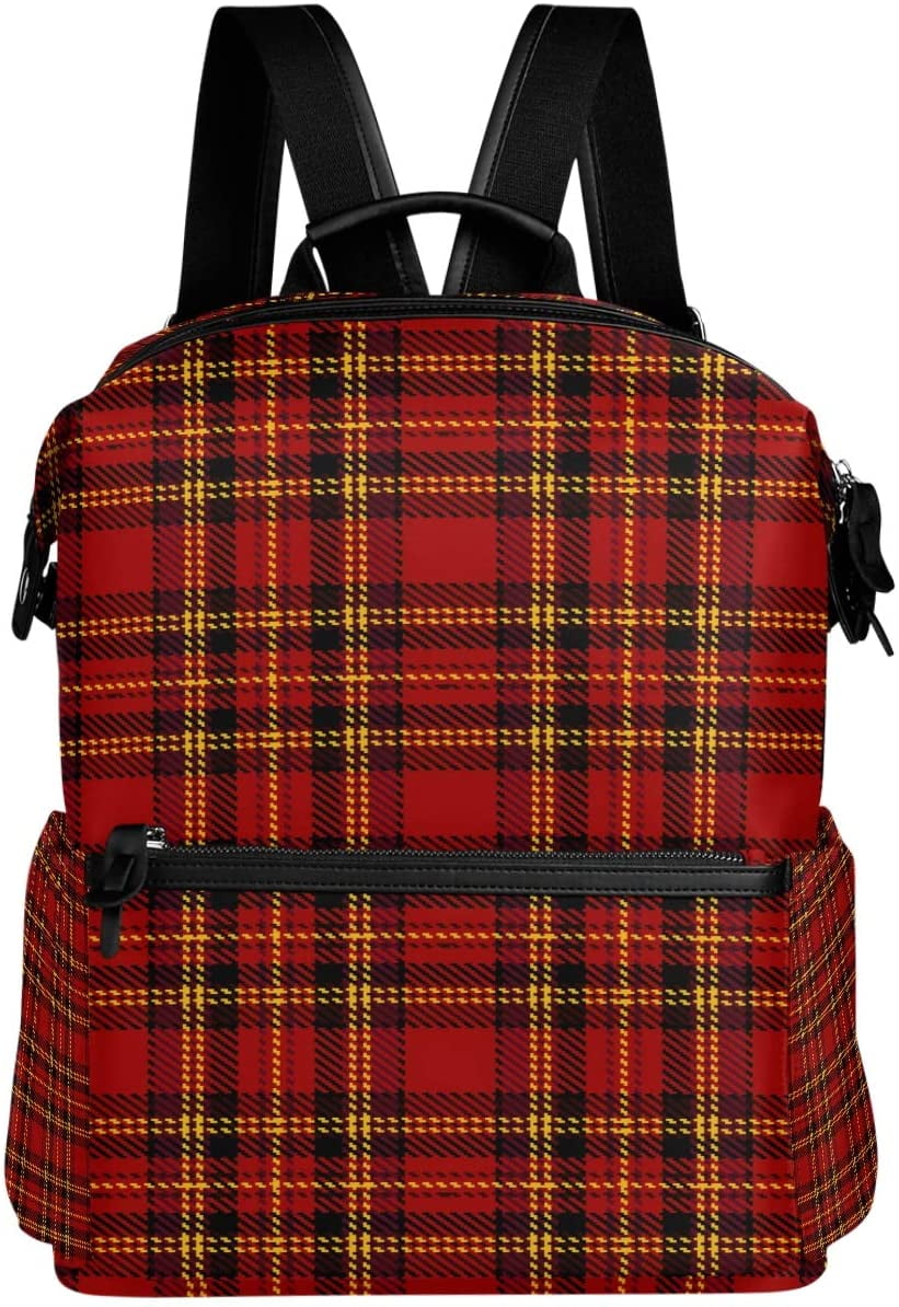 tartan plaid backpack
