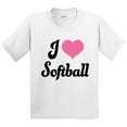 thumbnail image 3 of Inktastic I Love Softball Girls Sports Youth T-Shirt, 3 of 5