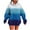 A01_Blue, variant on Gradient Fleece Hoodies for Womens Ultra Soft Textured Long Sleeve Sweatshirt Relaxed Fit Pullover Sweater Blouses with Kangaroo Pocket Spring Outfits 2025 Pullover Fall Winter Clothes