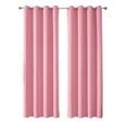 thumbnail image 2 of XIAOLE 100% Blackout Curtains 39x 51 Inch With Tiebacks Full Shade Window Drapes, Thermal Insulated Double Layer With Black Liner Grommet Top,For Bedroom Living Room,Set Of 2, 2 of 8