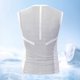 thumbnail image 4 of Camiseta de tirantes de cuello redondo para hombre, color liso, informal, holgada, deportiva, transpirable, de seda helada, corta, de poliéster., 4 of 5