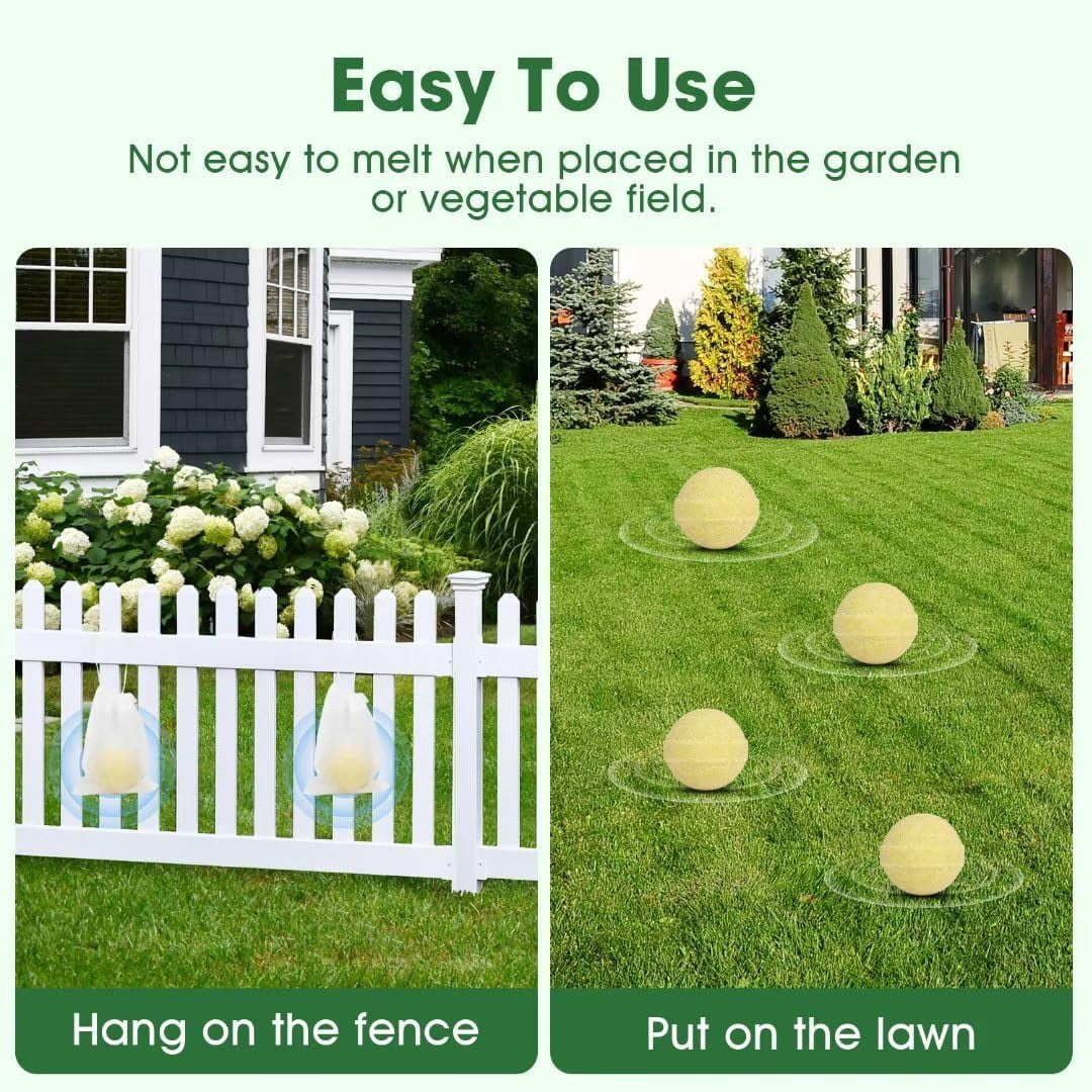 Snake Away Repellent for Outdoors 10 Pack Snake Repellent for Yard Powerful Plant-Based Ingredients Snake Repellent Balls Pet & Kid Friendly