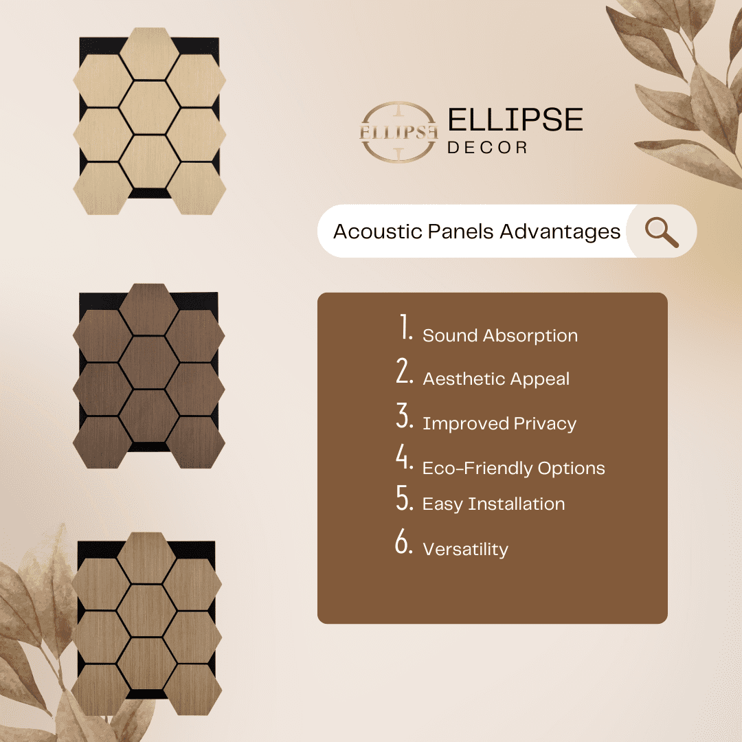 5 Pack Wood Panels for Wall, Hexagon Acoustic Panels, DIY Decorative Wooden Panels for Wall, 3D Sound Absorbing Art Wall Panels, Light Oak, Dark Oak and Walnut 32"Lx24"W (Walnut) (Light Oak)