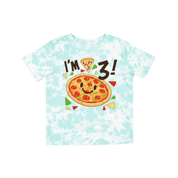 Inktastic I'm Three Pizza Birthday Party Boys or Girls Toddler T-Shirt