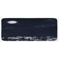 thumbnail image 1 of Night Kitchen Mat, Dark Night and White Daisies Fantasy Landscape Nature and Dreamlike Universe, Plush Decorative Kitchen Mat with Non Slip Backing, 47" X 19", Dark Blue White, by Ambesonne, 1 of 1