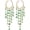 Green, variant on Chandelier Earrings for Women Natural Stone Beaded Long Tassel Fringe Hoop Dangle Dangling Drop Earrings Jewelry Gift