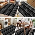 thumbnail image 5 of Black and White Geometric Runner Rug 2.7x5 FT, Non Slip Entryway Carpet, Modern Abstract Art Aesthetics Washable Soft Floor Carpet Entrance Mat Non-Shedding Throw Rug for Hallway Laundry Room Bedside, 5 of 9
