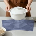 thumbnail image 4 of Placemats Set of 4 Wedge Placemats for Kitchen Dining Table Decor Washable Heat Resistant Table Place Mats Dark Blue 17.7x11.8inch, 4 of 6
