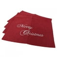 thumbnail image 3 of Table Pads, Comfortable Touch Christmas Placemats,  Looking Red 4PCS Table Placemats, Washable For Restaurant Kitchen, 3 of 8