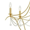 thumbnail image 3 of Crystorama Metro 5 Light Antique Gold Chandelier Bottom Crystal Ball - 27.5'' W x 33.5'' H, 3 of 5