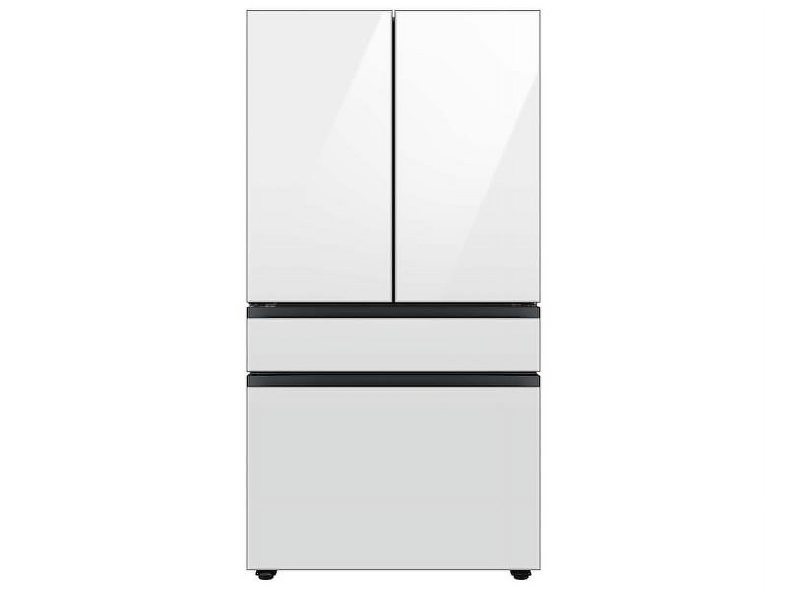 Samsung RF29BB860012 29 Cu. Ft. Bespoke White Glass 4-Door French Door Refrigerator
