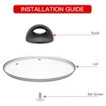 thumbnail image 3 of Universal Pot Lid Replacement Knobs, Heat Resistant Pan Lid Holding Handles (1 Pack), Small, 3 of 7