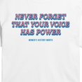 thumbnail image 3 of Instant Message - Your Voice Has Power Cropped Graphic T-Shirt, 3 of 6