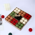 thumbnail image 4 of Christmas Decorations 36PCS Wool Felt Balls Gift Box Set Christmas Tree Hanging Ornaments for Window Display Holiday Scene Arrangement and Home Party Decoration Accessories**, 4 of 8