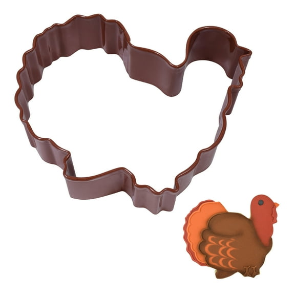 R&M International Gobbler Turkey 3.75" Cookie Cutter Brown