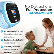 EmojiKidz Kids Smartwatch with GPS, Parental Controls, Calls & Texts, SOS, Smart Watch for Kids, Blocked Unknown Callers, (Blue)