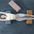 thumbnail image 1 of CHARRYARN by TexStead Cojín de Meditación de Yoga, Almohada de Yoga, 25" x 10" x 6" Rectangular Bolster -morado, 1 of 7
