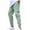 Green, variant on Taqqpue Mens Cargo Pants Casual Loose Lightweight Elastic Waist Drawstring Tapered Pant Hiking Outdoor Work Trousers with Multi Pockets