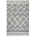 thumbnail image 2 of SAFAVIEH Equinox Erica Abstract Polyester Shag Area Rug, Grey/Cream, 4' x 6', 2 of 7