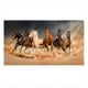 thumbnail image 1 of 1pc 15.7*31.5in/40cm*80cm Frameless Seven Running White Horse Animals Wall Poster, Home Decor, Canvas Painting, 1 of 4