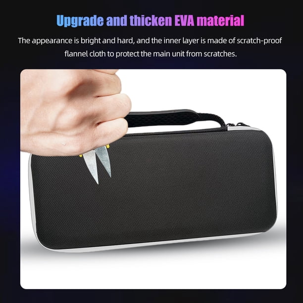 Estuche de transporte portátil Bolsa de almacenamiento para consola de juegos portátil Caja portátil para Asus Rog Ally (Blanco)