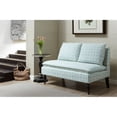 thumbnail image 4 of Pulaski DS-2282-400 Marcella Settee, Upholstered Pattern, 52" W x 33" D x 33" H, Blue Pattern, 4 of 7