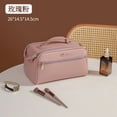 thumbnail image 7 of PU Leather Cosmetic Bag for Girls Travel Washing Storage Bag Makeup Bag for Women Men Water-resistant Makeup Cosmetic Bag Travel Organizer for Accessories, 7 of 7