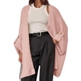 thumbnail image 3 of Open Front Women Long Sleeved Oversized Knit Slouchy Casual Loose Cardigan Coat, 3 of 5