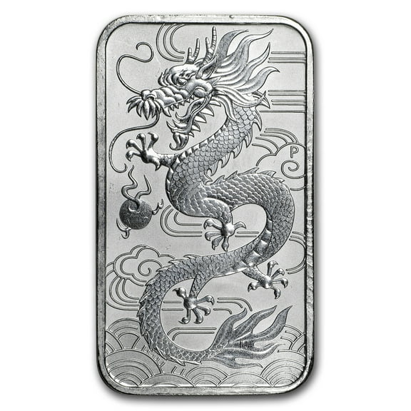 2018 Australia 1 oz Silver Dragon (Abrasions)