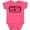Vintage Hot Pink, variant on Inktastic Nicu Warrior with Arrow and Baby Footprints Boys or Girls Baby Bodysuit