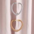 thumbnail image 3 of Curtain Holdbacks 2PCS Window Curtain Tiebacks Simple Style Clips Strong Magnetic Rope Polyester Tie Bands for Home Office Bedroom (Grey), 3 of 6