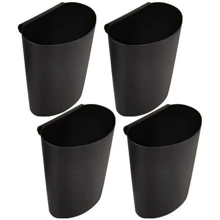 BESTOYARD 4Pcs Hanging Organizer Basket Black Plastic for Home Storage and Convenient Removal