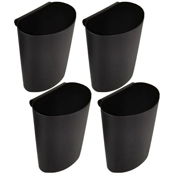 BESTOYARD 4Pcs Hanging Organizer Basket Black Plastic for Home Storage and Convenient Removal