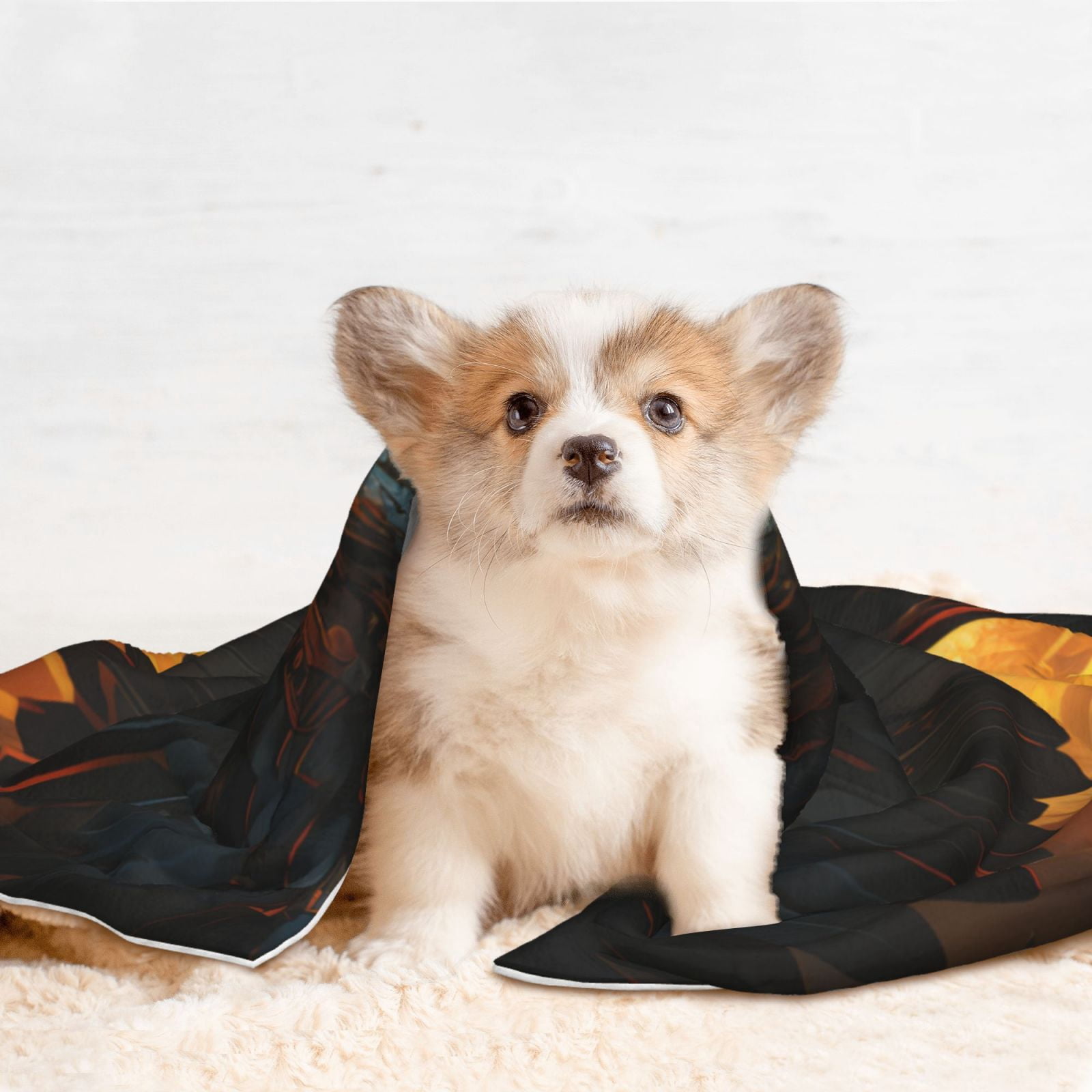 Naloa Cool Black Eagle Dog Blanket, 3 Sizes Cat Blanket for Indoor Cats Large Medium Small Dog Gifts-Small