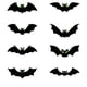 thumbnail image 2 of Adhesivos de Pared Luminosos con Escenas de Terror para Decoración de Halloween | 48 Murciélagos Brillantes con Ojos Verdes | Material de Pvc | Adhesivo para Bricolaje | Paquete de 48, 2 of 7