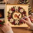 thumbnail image 6 of Pearl Art Kits for Adults, DIY Christmas Pearl Diamond Art Kit with Frame, Pearl Diamond Art, Christmas Pearl Beads Art Craft for Adults & Beginners, Artificial Diamond Dots Beads for Home Wall Decor, 6 of 7