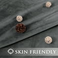 thumbnail image 6 of StangH Grey Velvet Curtains for Living Room 96 inches Long Blackout Curtains for Bedroom Grommet Privacy Thermal Insulated Window Drapes for Sliding Glass Door, W52 by L96 inches, 2 Panels, 6 of 8
