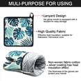 thumbnail image 7 of Tropical Palm Leaves in Hawaii Kitchen Oven Mitt and Pot Holder Sets 2 Pcs for Baking, Cooking and Grilling, Heat Resistant Up To 392 °F, 7 of 7