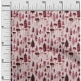 thumbnail image 2 of oneOone Cotton Poplin Maroon Fabric Tree Quilting Supplies Print Sewing Fabric By The Yard 56 Inch Wide, 2 of 4