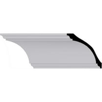 8 3/4"H x 8 3/4"P x 12 3/8"F x 94 1/2"L Dublin Crown Moulding