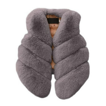 

TAIAOJING Kids Girls Cute Jacket Toddler Kids Little Sleeveless V Neck Gilet Winter Causal Warm Coat Waist Coat Vest Outerwear 4-5 Years