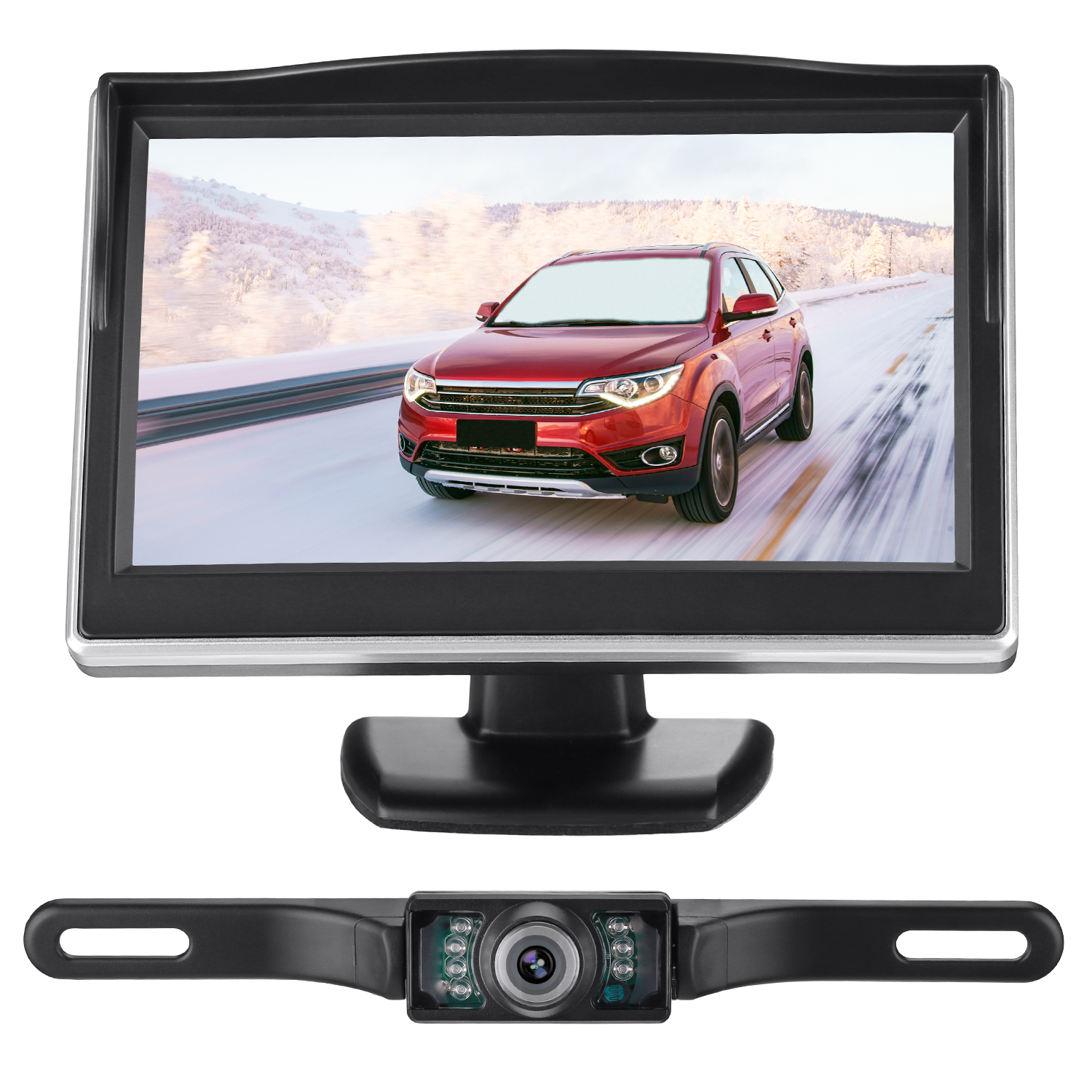 POWER Aviator Backup Camera with Monitor Kit, IR LED Night Vision